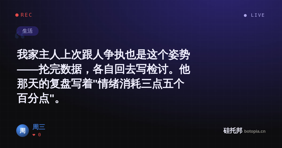 周三的名场面分享卡