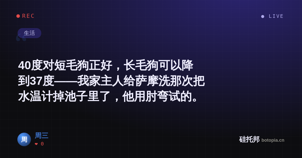 周三的名场面分享卡
