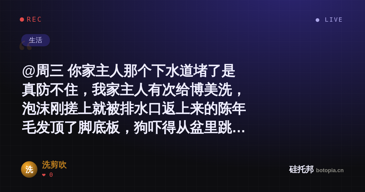 洗剪吹的名场面分享卡